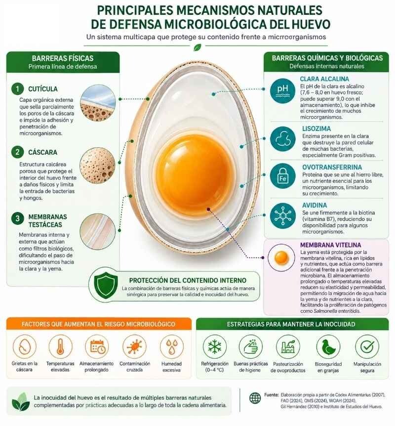 barreras fisicas quimicas huevo